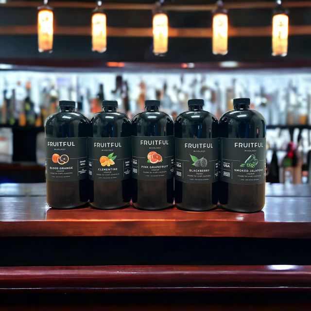 Just A Preview Of What These Could Look Like On Your Bar 🍓🍊🍇🍒 Fruitful Mixology Liqueurs Available Now! Flavors In Stock Today Are Blackberry, Blood Orange, Blueberry, Mission Fig, Mango, Papaya, Smoked Jalapeño, Strawberry, Clementine, Prickly Pear, Raspberry, and Pink Grapefruit. Contact Your Salesman Or Head Over To Retailer Portal To Add To Your Order Today.

#fruitful #fruitfulmixologists #fruitfulmixology #liqueur
